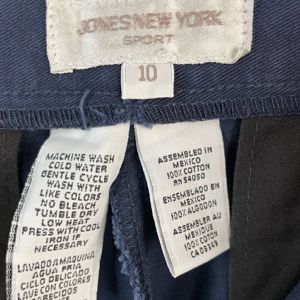Jones New York Sport Navy Blue Casual Slack Pants Size 10 EUC - Picture 4 of 6